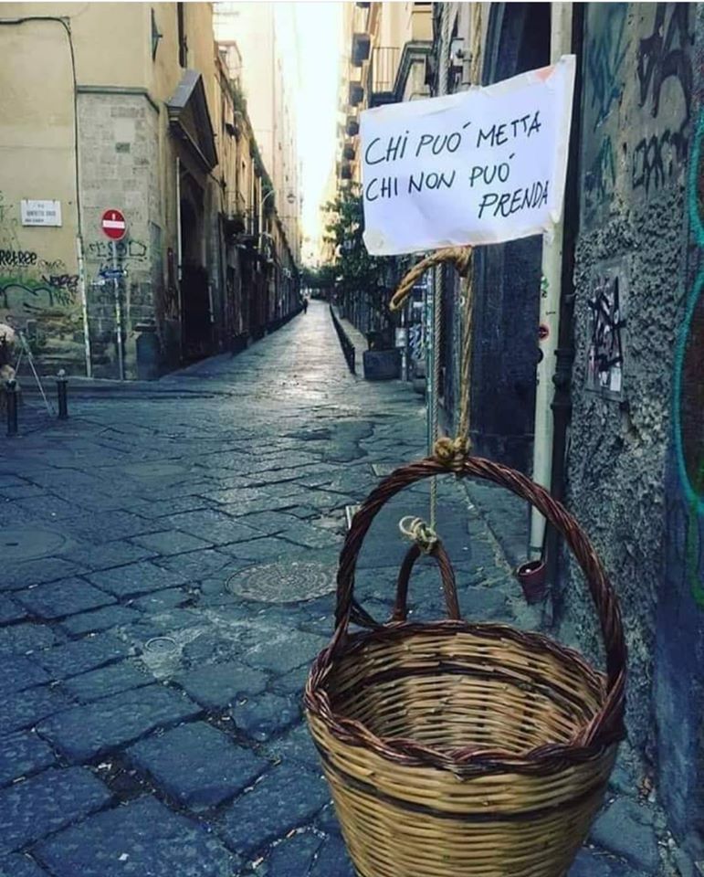 “Chi può metta, chi non può prenda”