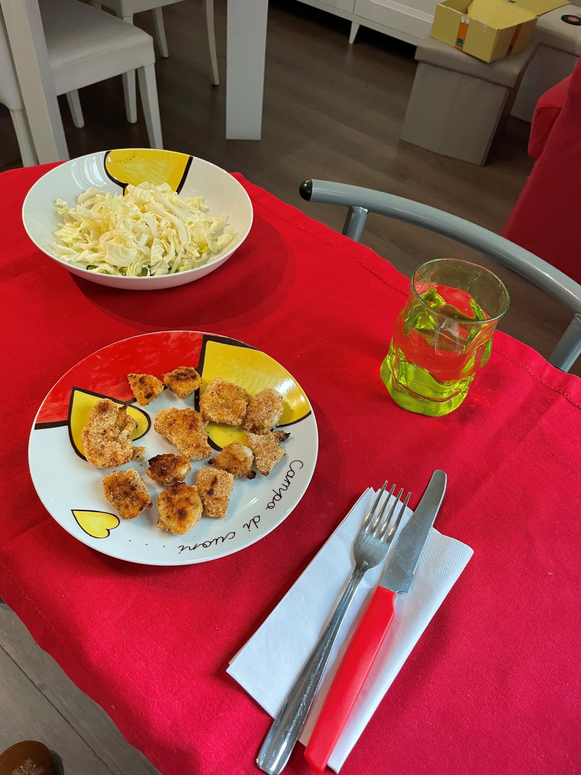 Nuggets di pollo fatte in casa e dietetiche