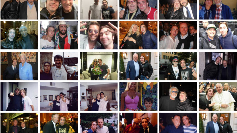 La Selfie-mania di Claudio: “Ho 3000 foto con Vip dal Dalai Lama a Di Caprio”