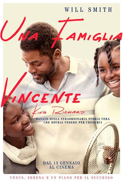 Copertina film „Una famiglia vincente“ ispirata alla storia delle sorelle Williams